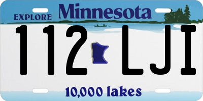 MN license plate 112LJI