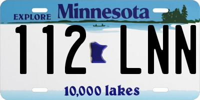 MN license plate 112LNN
