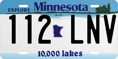 MN license plate 112LNV