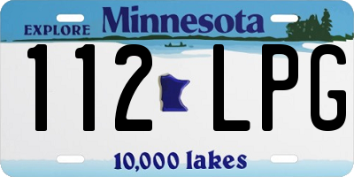 MN license plate 112LPG