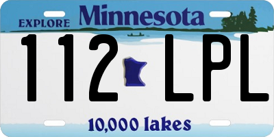 MN license plate 112LPL