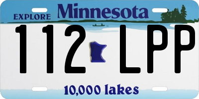 MN license plate 112LPP