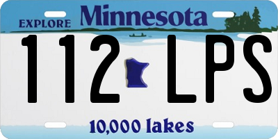MN license plate 112LPS