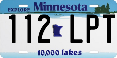 MN license plate 112LPT