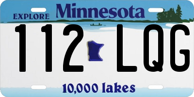 MN license plate 112LQG