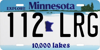 MN license plate 112LRG