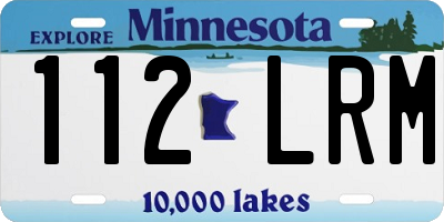 MN license plate 112LRM