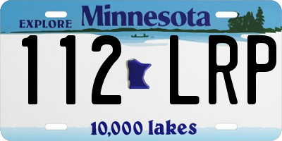 MN license plate 112LRP