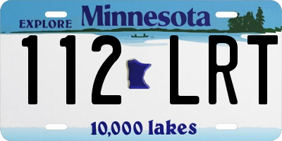 MN license plate 112LRT