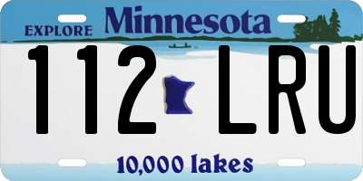 MN license plate 112LRU