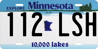 MN license plate 112LSH