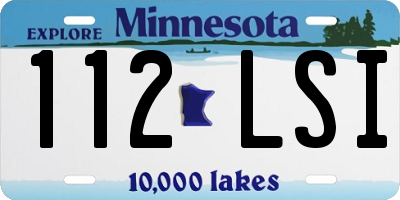 MN license plate 112LSI