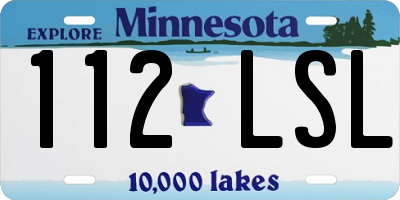 MN license plate 112LSL
