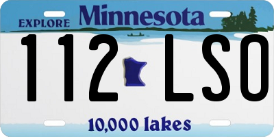 MN license plate 112LSO