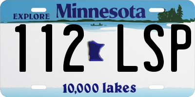 MN license plate 112LSP