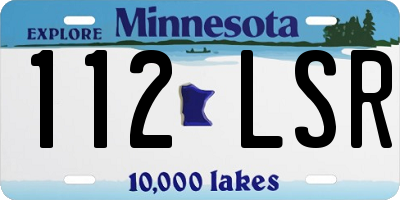 MN license plate 112LSR