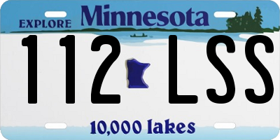 MN license plate 112LSS