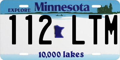 MN license plate 112LTM