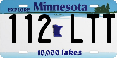 MN license plate 112LTT