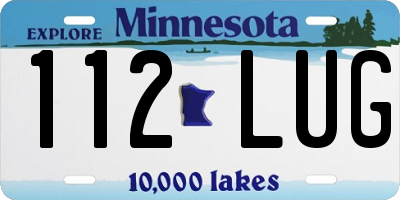 MN license plate 112LUG
