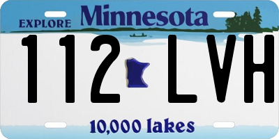 MN license plate 112LVH