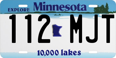 MN license plate 112MJT