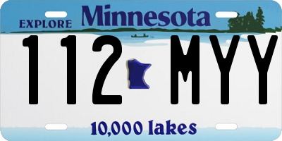 MN license plate 112MYY