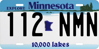 MN license plate 112NMN