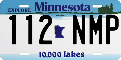 MN license plate 112NMP