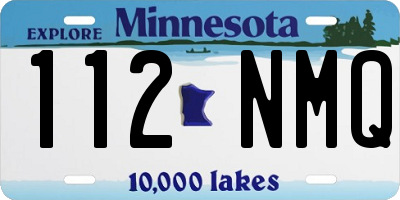 MN license plate 112NMQ