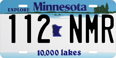 MN license plate 112NMR
