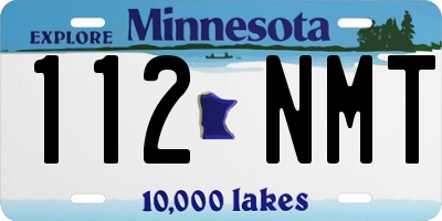 MN license plate 112NMT