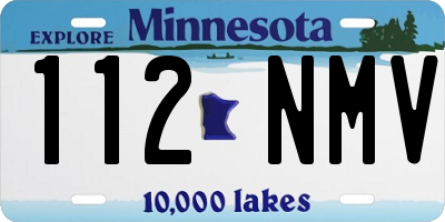 MN license plate 112NMV