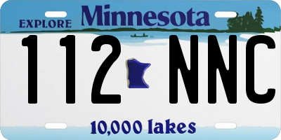 MN license plate 112NNC