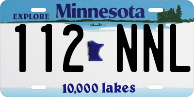 MN license plate 112NNL