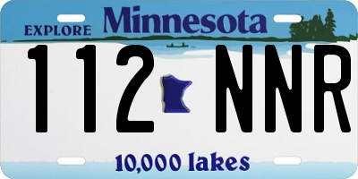 MN license plate 112NNR