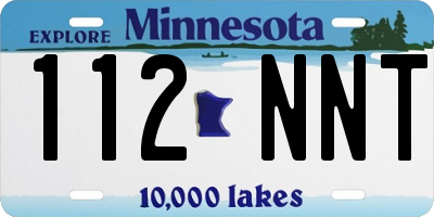 MN license plate 112NNT
