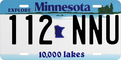 MN license plate 112NNU