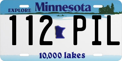 MN license plate 112PIL