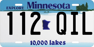 MN license plate 112QIL