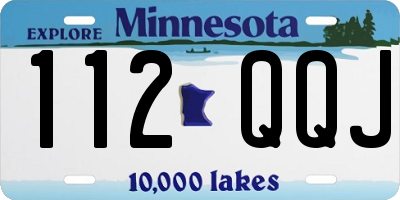 MN license plate 112QQJ