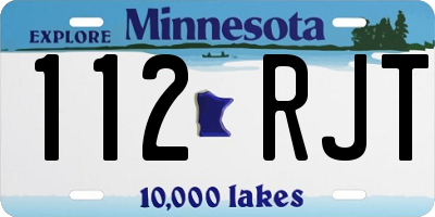 MN license plate 112RJT