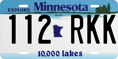 MN license plate 112RKK