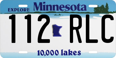 MN license plate 112RLC