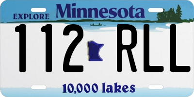 MN license plate 112RLL