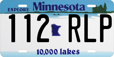 MN license plate 112RLP