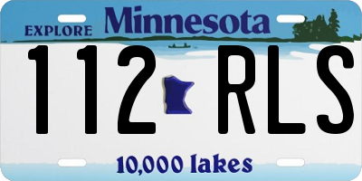 MN license plate 112RLS