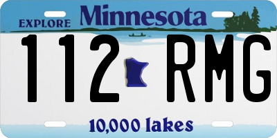 MN license plate 112RMG