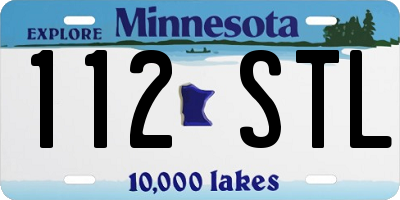 MN license plate 112STL