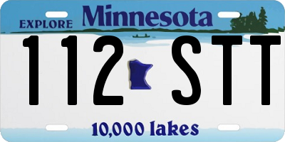 MN license plate 112STT
